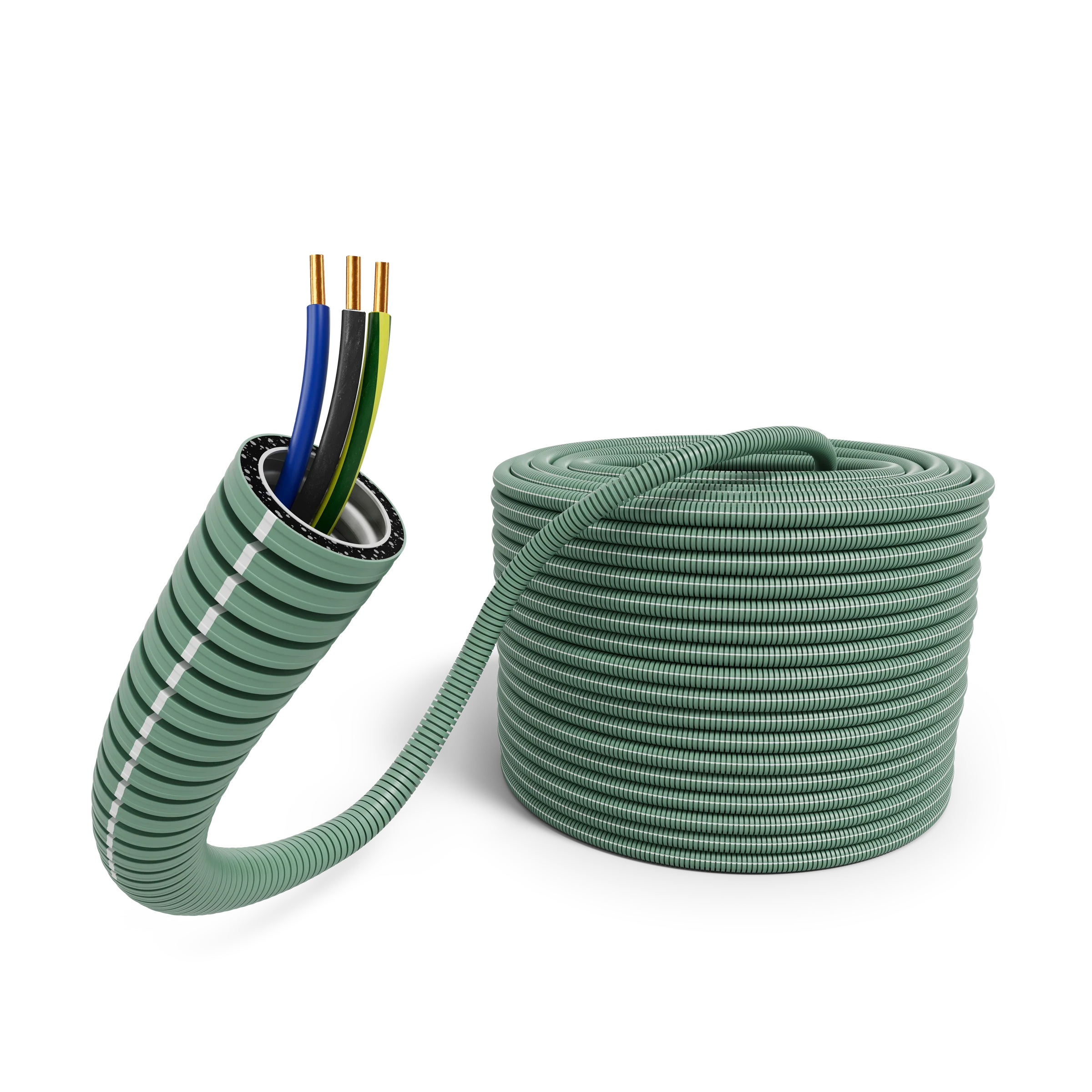 Flexbuis 16/H07V-U 3G1,5 (BL,ZW,G/G) iCable rPP R100