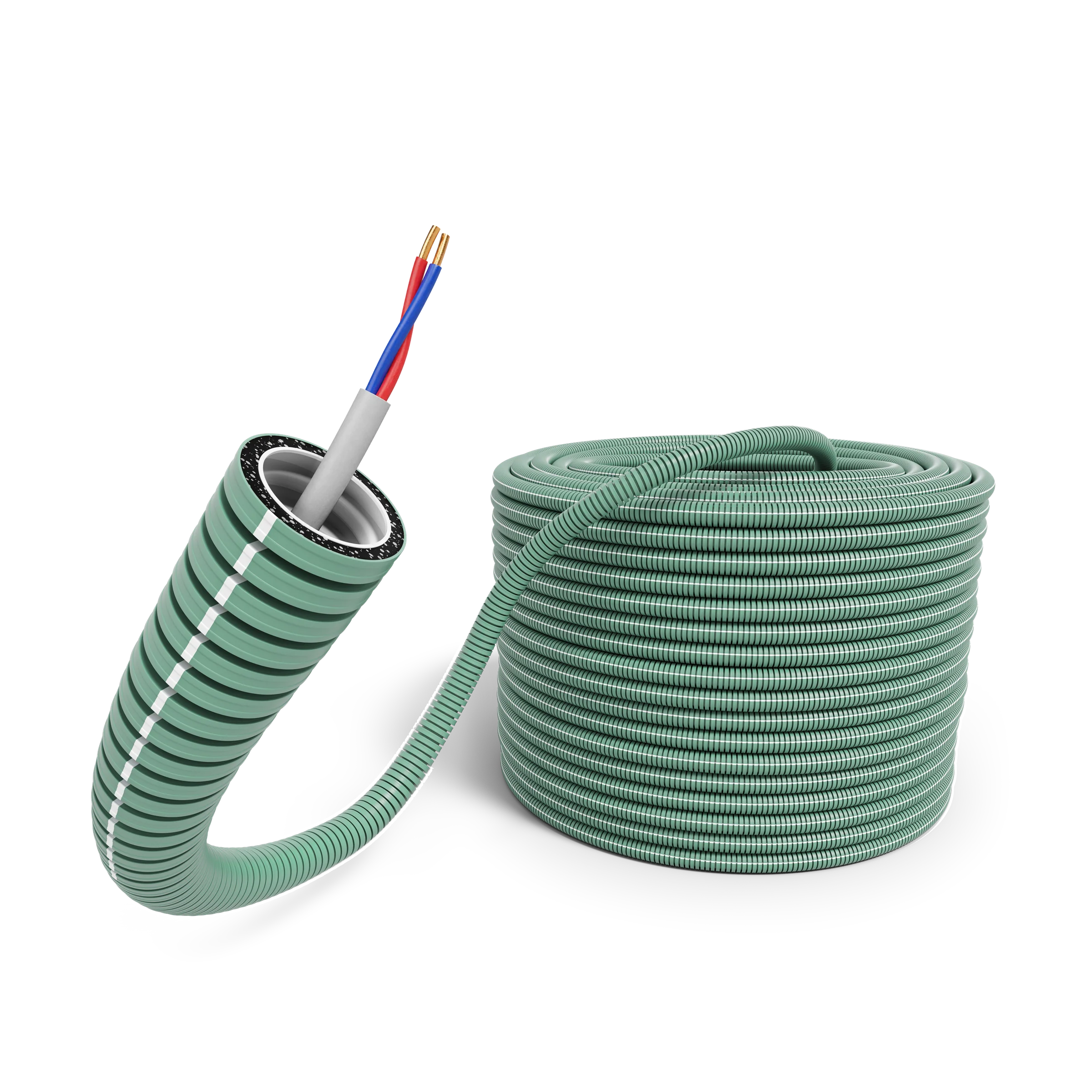 Flexbuis 16/YR 2x0,8 Grijs iCable rPP R100